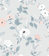 GRACE - Papier peint enfant - Motif rosier